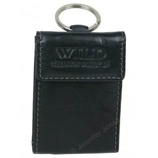 Lederschl�sseltasche schwarz