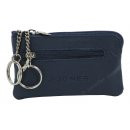Lederschlsseltasche blau