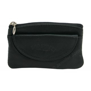 Lederschlüsseltasche schwarz