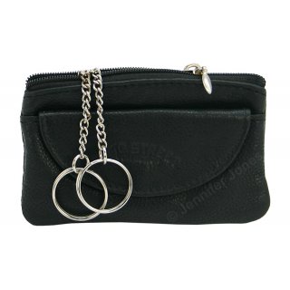 Lederschl�sseltasche schwarz