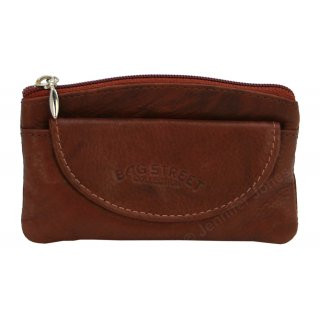 Lederschlüsseltasche braun