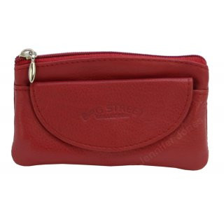 Lederschlüsseltasche rot