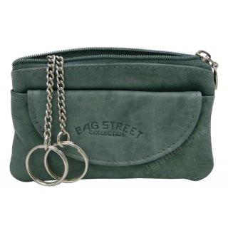 Lederschl�sseltasche grau
