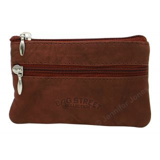 Lederschlüsseltasche braun