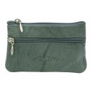 Lederschl�sseltasche grau