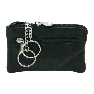 Lederschl�sseltasche schwarz