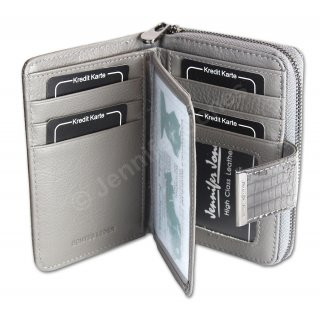 Damenlederb�rse grau