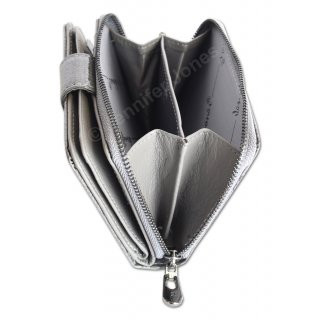 Damenlederb�rse grau