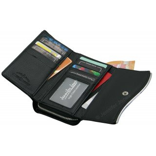 Damenlederb�rse schwarz