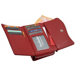 Damenlederb�rse rot