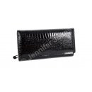 Damenlederbörse schwarz