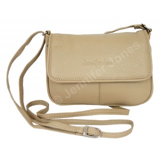 Ledertasche beige