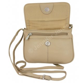 Ledertasche beige