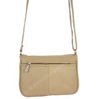 Ledertasche beige