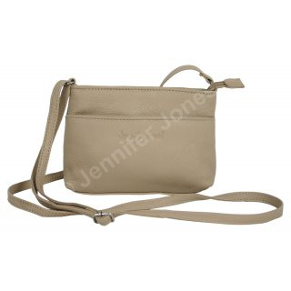 Ledertasche beige