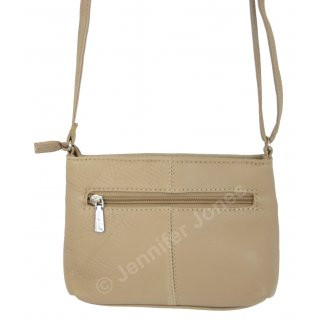 Ledertasche beige