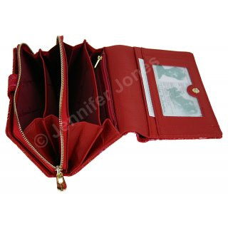 Damenlederb�rse rot