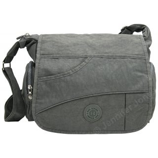 Überschlagtasche grau