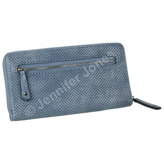 PU-Geldbrse blau