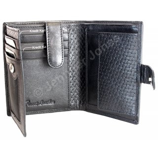 Herrenlederb�rse schwarz