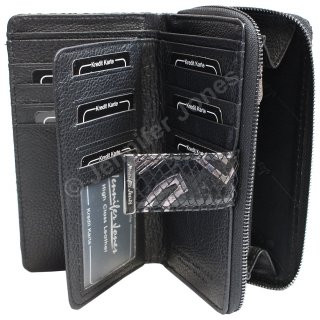 Damenlederb�rse schwarz