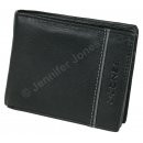 Herrenlederb�rse schwarz/grau
