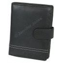 Herrenlederbrse schwarz/grau