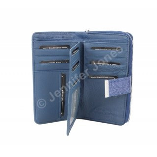 Damenlederb�rse blau