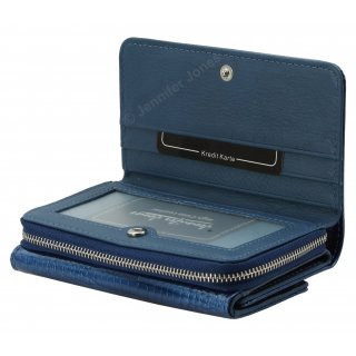 Damenlederbrse blau
