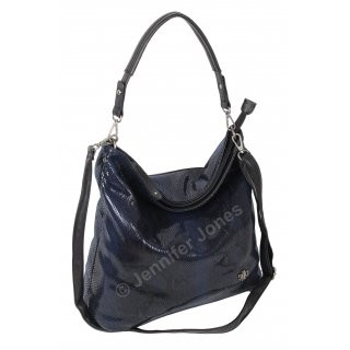 Handtasche Schlange  navy