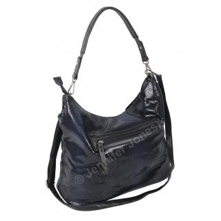 Handtasche Schlange  navy