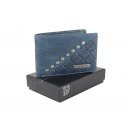 Herrenlederbrse klein jeansblau