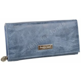 PU-Geldbörse blau