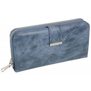 PU-Geldbörse blau