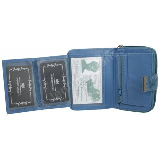PU-Geldbrse blau
