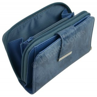 PU-Geldbrse blau