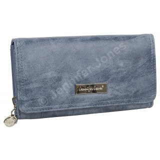 PU-Geldbörse blau