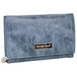 PU-Geldbörse blau