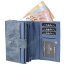 PU-Geldb&ouml;rse blau