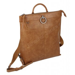 Cityrucksack/Handtasche cognac