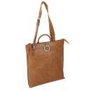Cityrucksack/Handtasche cognac