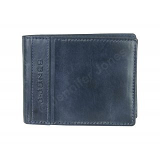 Herrenlederb�rse navy