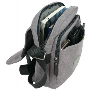 Canvas Herrentasche grau