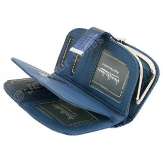 Damenlederbrse blau