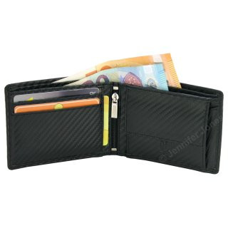 PU-Geldbrse Herren schwarz