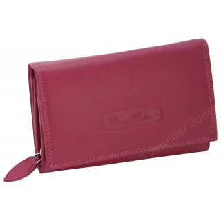 Damenlederbörse pink