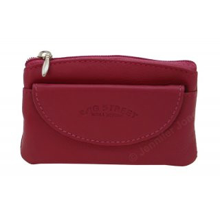 Lederschl�sseltasche pink