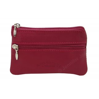 Lederschl�sseltasche pink