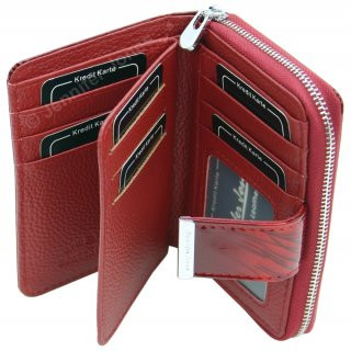 Damenlederb�rse rot