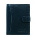 Herrenlederbörse blau